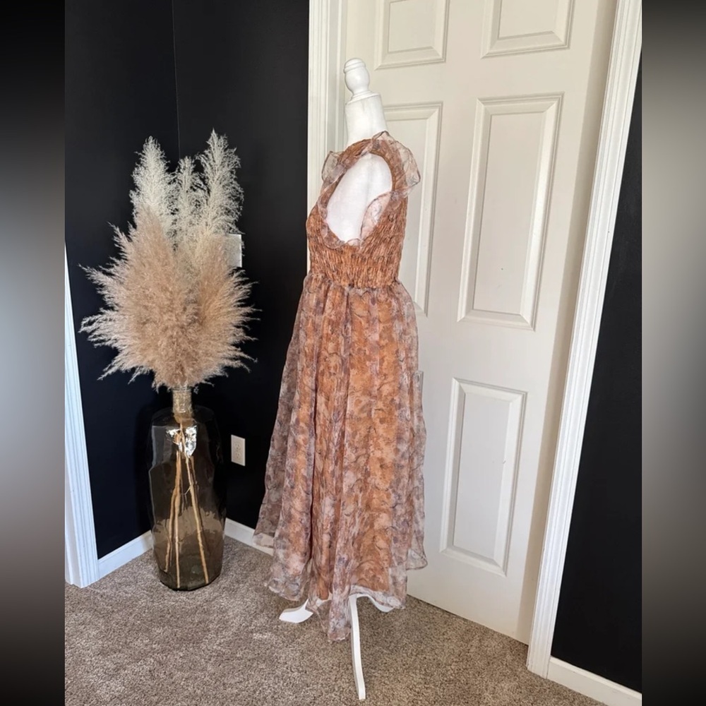 EN SAISON La Raque Midi Dress in Marigold Multi
size Small - Picture 9 of 12